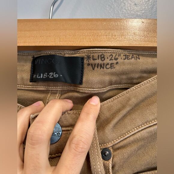 VINCE Women's Khaki Skinny Pants - Picture 4 of 11